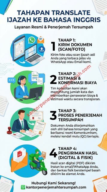Tahapan Translate Ijazah ke Bahasa Inggris