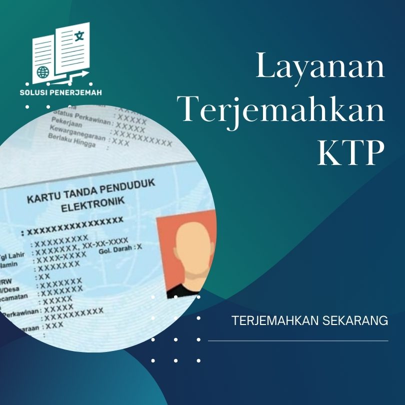 Layanan terjemahkan KTP