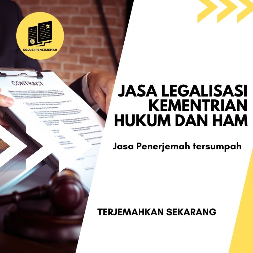 Jasa legalisasi Kementerian Hukum dan HAM