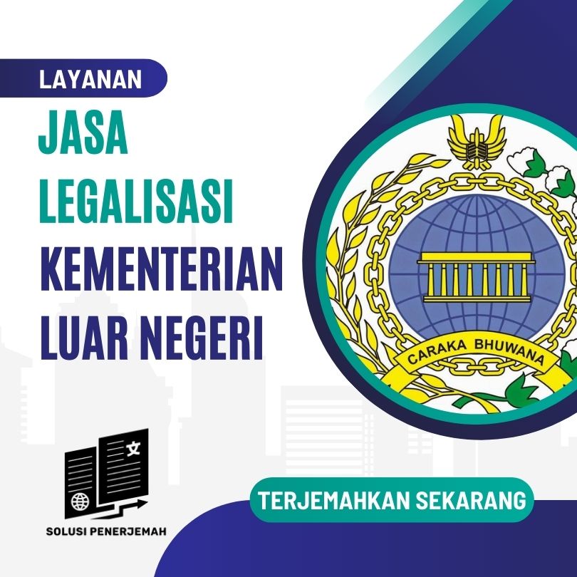 Jasa legalisasi Kementerian Luar Negeri