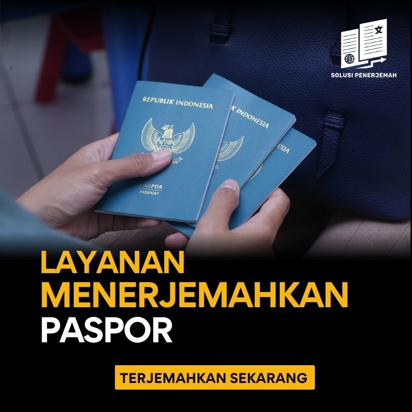 Layanan menerjemahkan paspor