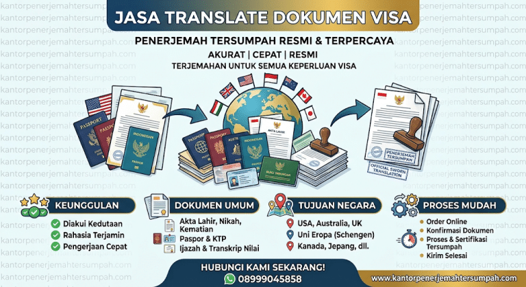 Jasa translate dokumen visa