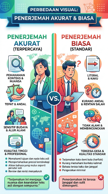 Perbedaan Penerjemah Akurat dan Penerjemah Biasa