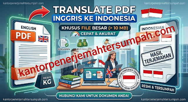 Translate PDF Inggris ke Indonesia Lebih dari 10 MB