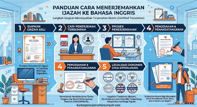 Cara translate ijazah ke bahasa Inggris