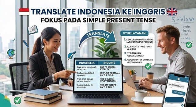 Translate Indonesia Inggris simple present tense