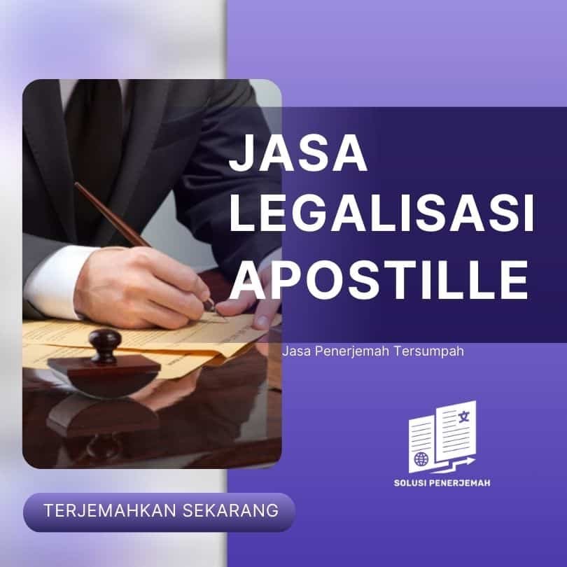 Jasa apostille visa & legalisasi