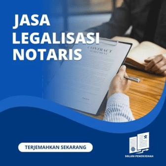 legalisir notaris bahasa Inggris