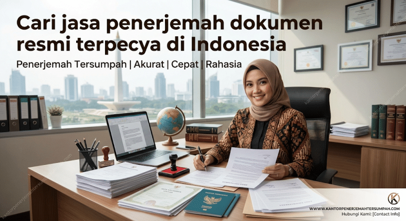 Cari jasa penerjemah dokumen resmi terpercaya di Indonesia