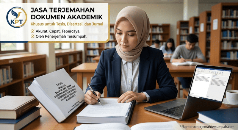 Jasa terjemahan dokumen akademik untuk tesis