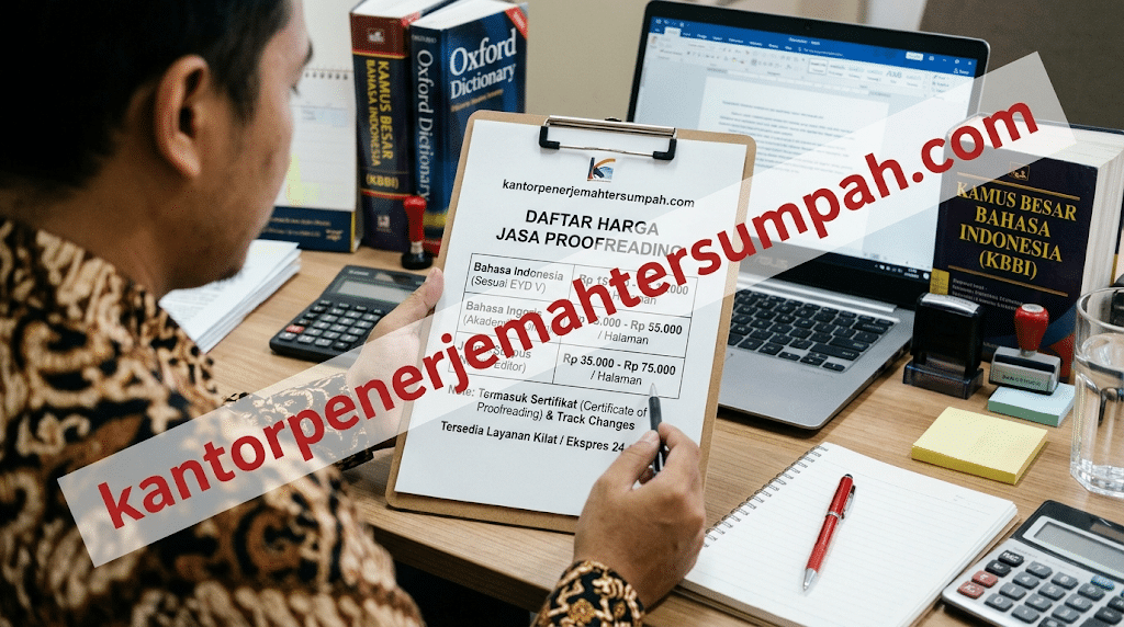 Harga jasa proofreading online