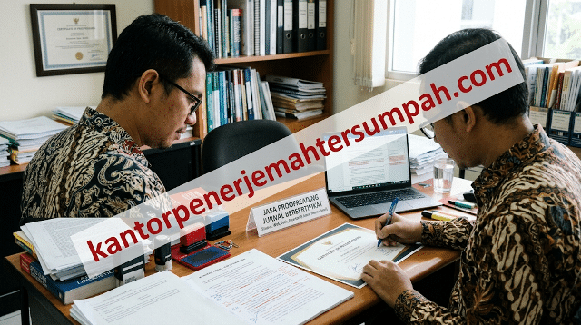 Jasa proofreading Jurnal bersertifikat